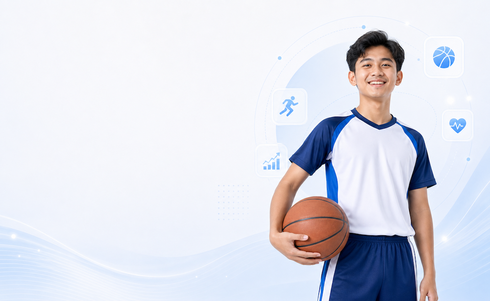 Siswa mengenakan pakaian olahraga Jenio